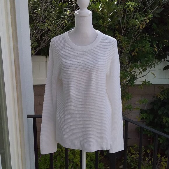 Anthropologie Michael Stars Sweater Women's Size Small White Knit NEW - Picture 1 of 5